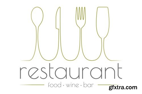 Restaurant logo - 8 EPS