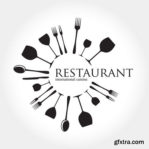 Restaurant logo - 8 EPS