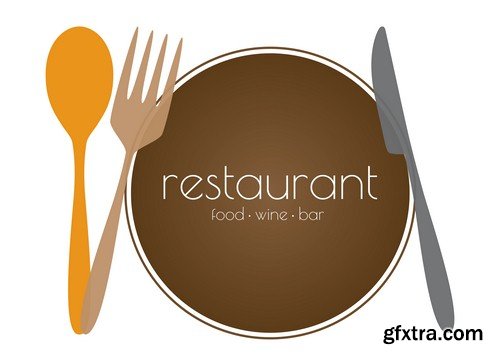 Restaurant logo - 8 EPS