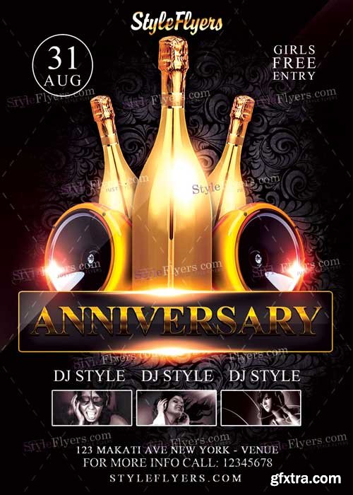 Anniversary Flyer PSD Flyer Template