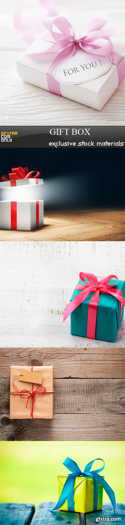 Gift boxes - 5 UHQ JPEG