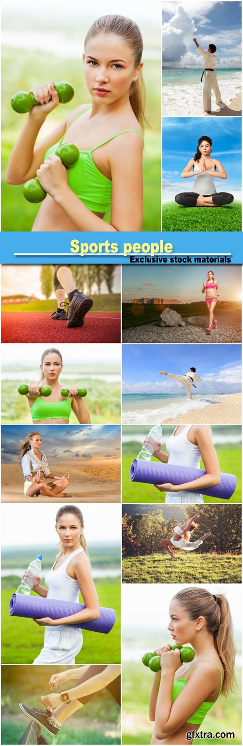 Sports people, fitness, yoga