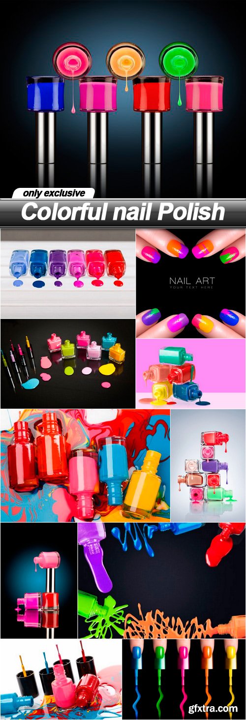 Colorful nail Polish - 11 UHQ JPEG