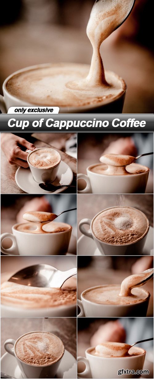 Cup of Cappuccino Coffee - 9 UHQ JPEG