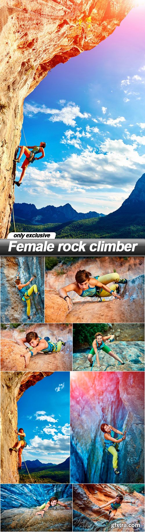 Female rock climber - 9 UHQ JPEG