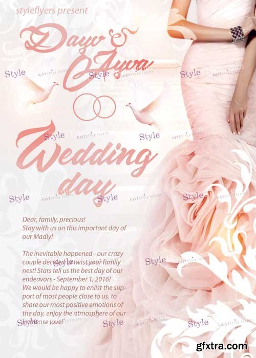 Wedding Day PSD Flyer Template