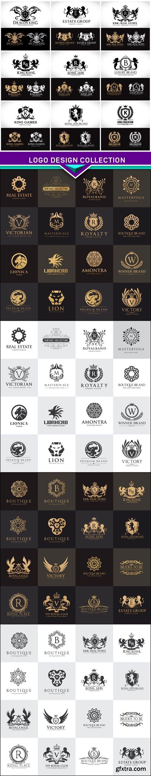 Logo design collection 5X EPS