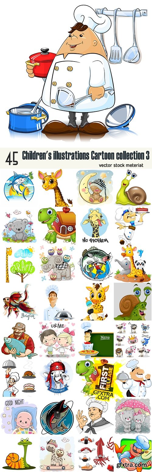 Children's illustrations Cartoon collection 3