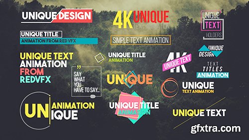 Videohive 31 Unique Titles Pack 16448306