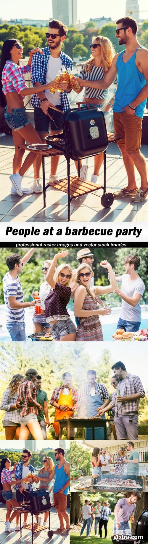 People at a barbecue party - 5 UHQ JPEG