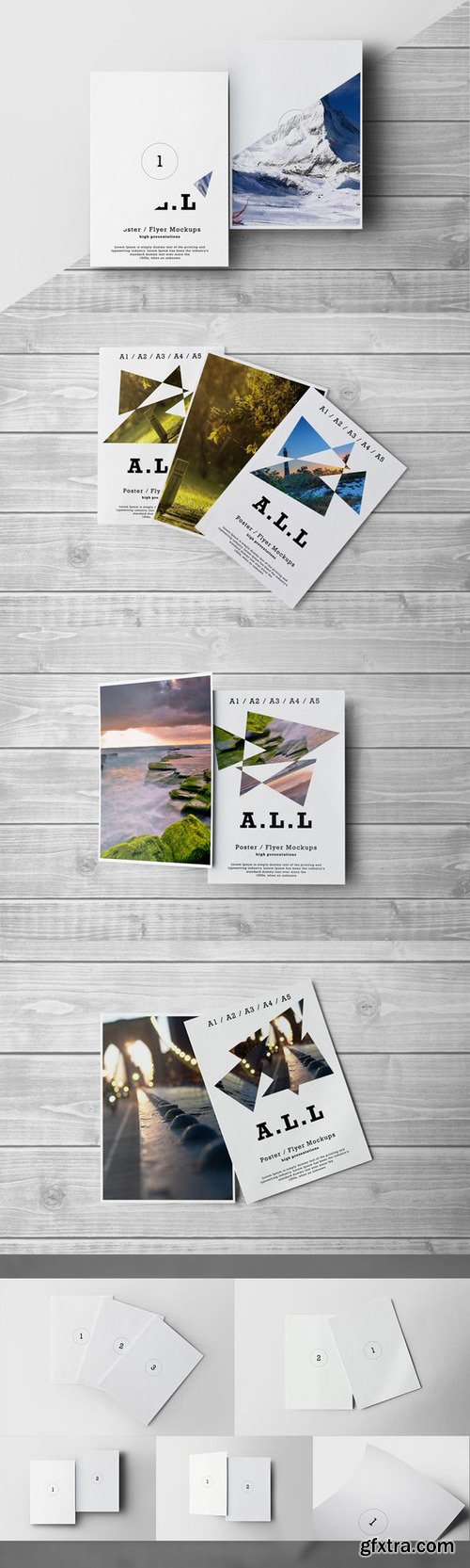 CM - A3 / A4 / A5 Poster / Flyer Mockups 332932