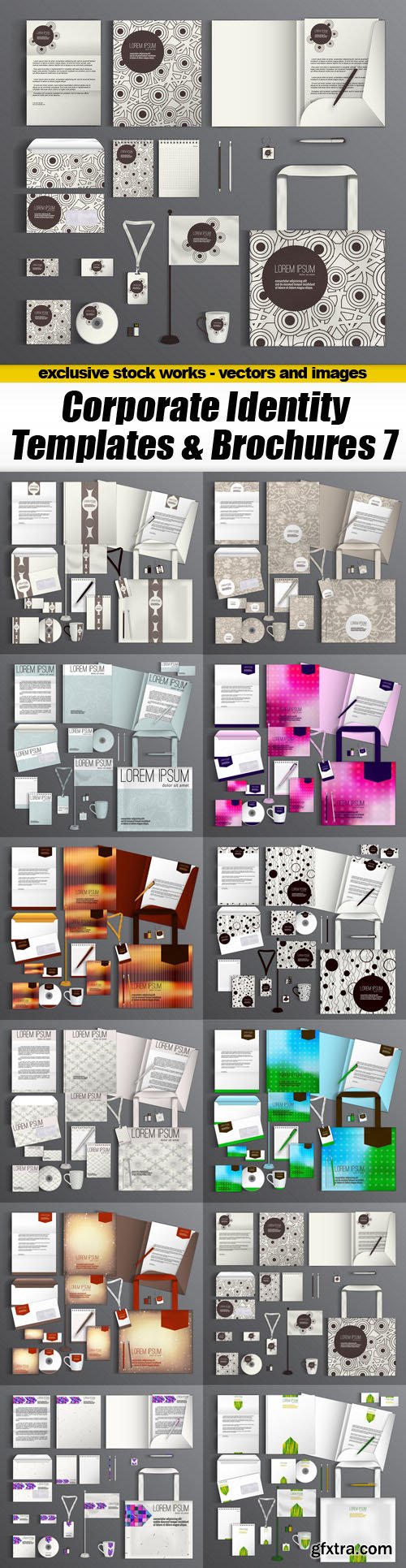 Corporate Identity Templates & Brochures 7 - 12xEPS