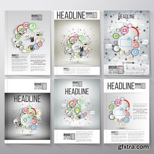 Business Templates for Brochure & Flyer 3 - 25xEPS