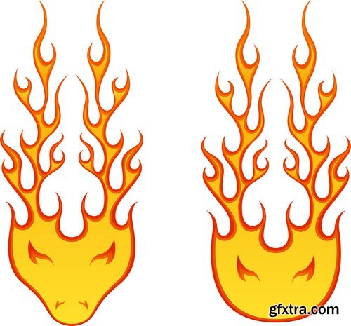 Fire Vector Design Elements - 25xEPS