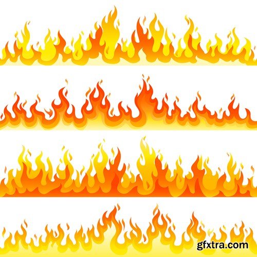 Fire Vector Design Elements - 25xEPS