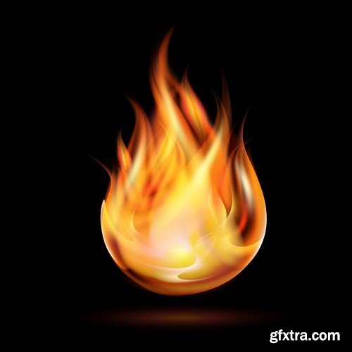 Fire Vector Design Elements - 25xEPS