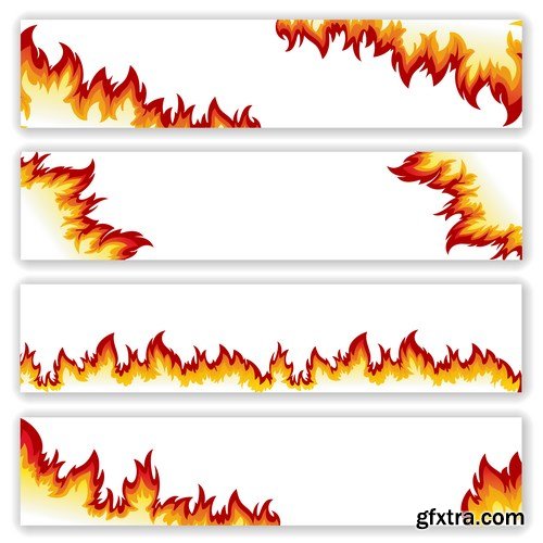 Fire Vector Design Elements - 25xEPS