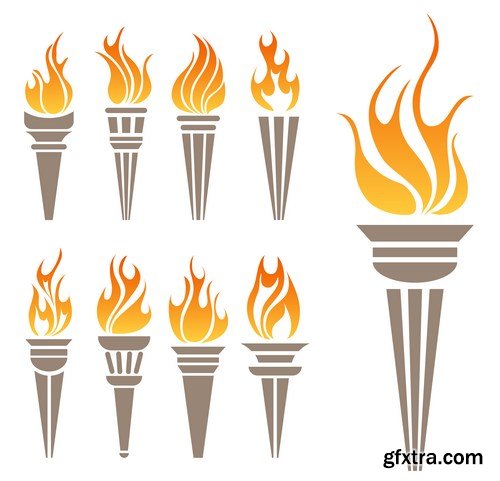 Fire Vector Design Elements - 25xEPS