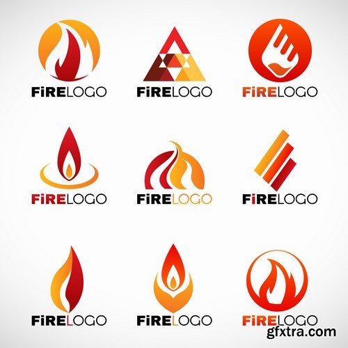 Fire Vector Design Elements - 25xEPS