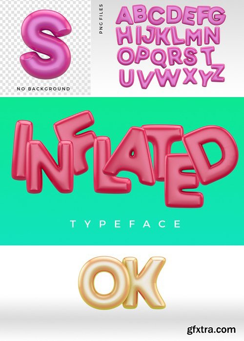 Inflated Typeface