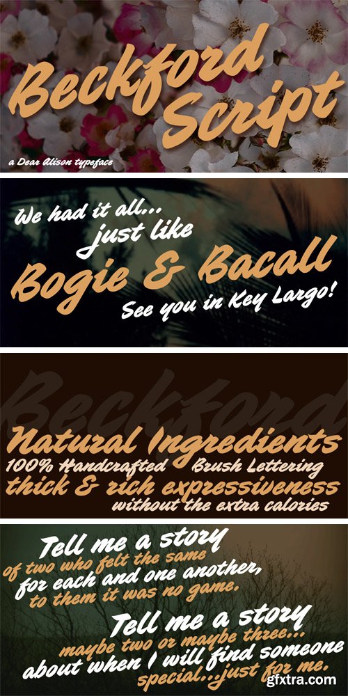 Beckford Script Font Family