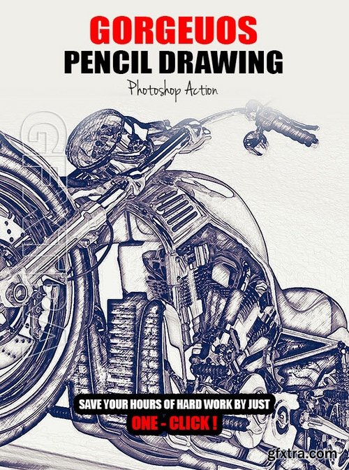 GraphicRiver - Gorgeuos Pencil Drawing Photoshop Action 17130703