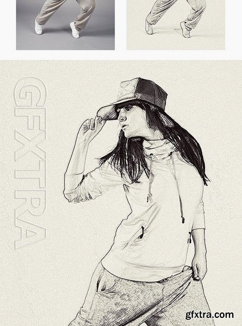 GraphicRiver - Gorgeuos Pencil Drawing Photoshop Action 17130703