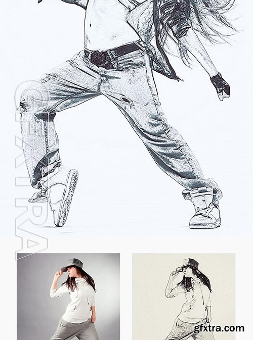 GraphicRiver - Gorgeuos Pencil Drawing Photoshop Action 17130703