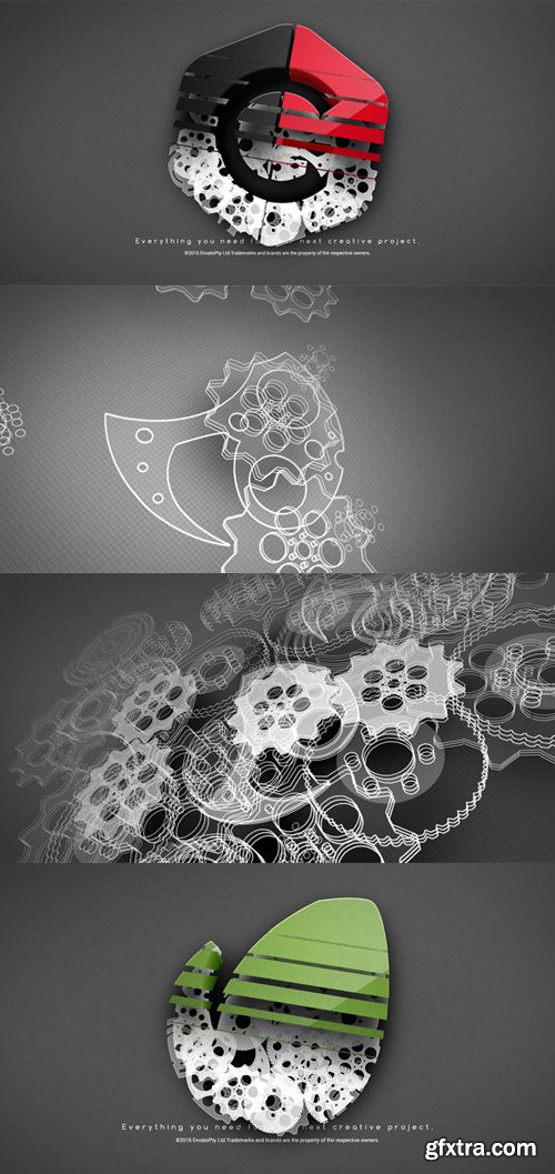 Videohive - Gears Logo Ident - 17101705