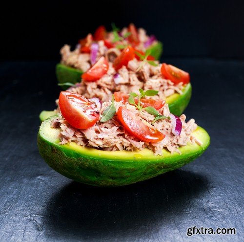 Stuffed avocado - 6 UHQ JPEG