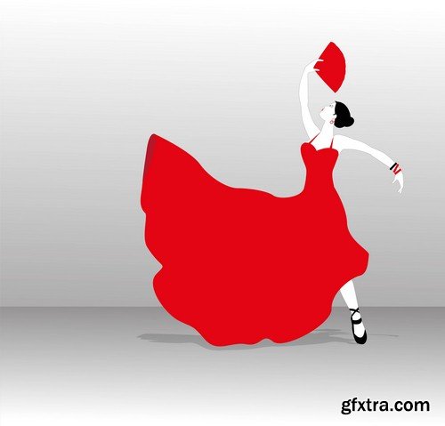 Flamenco dancer - 5 EPS