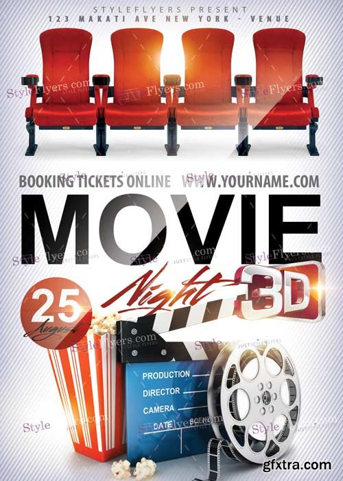 Movie Night PSD Flyer Template