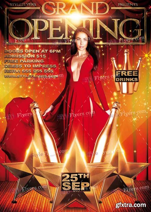 Grand Opening PSD Flyer Template