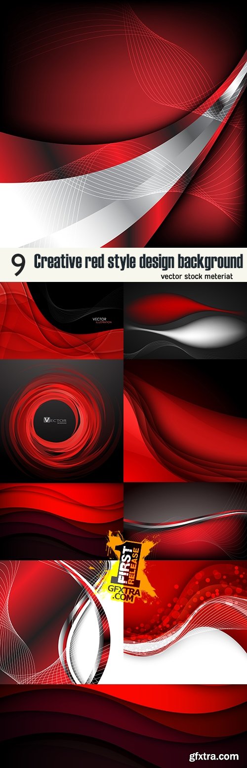 Creative red style design background