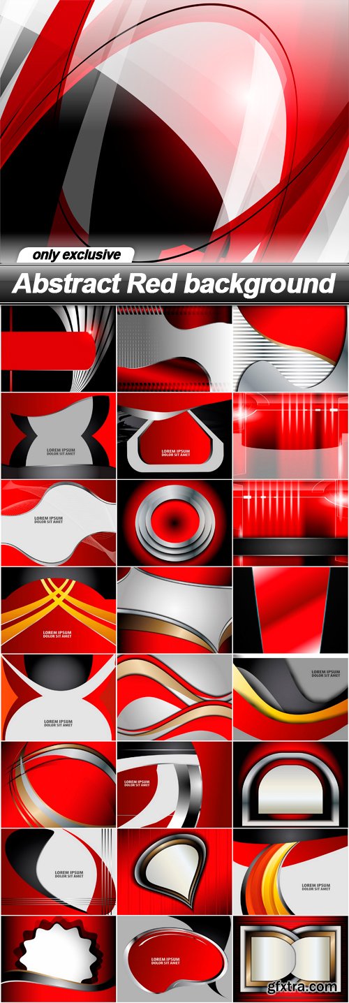 Abstract Red background - 25 EPS