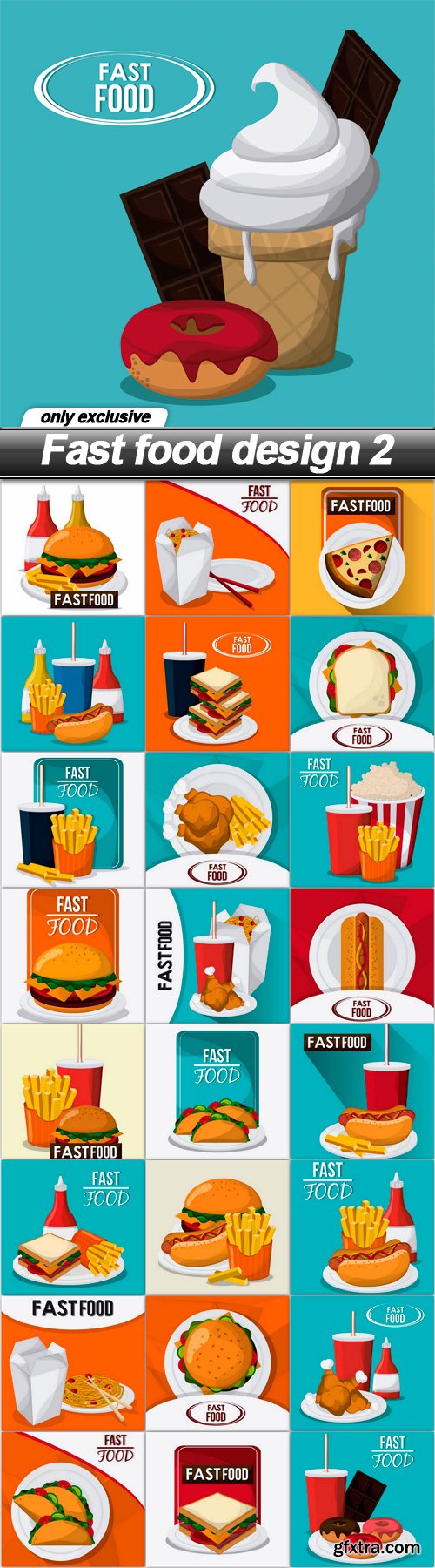 Fast food design 2 - 25 EPS