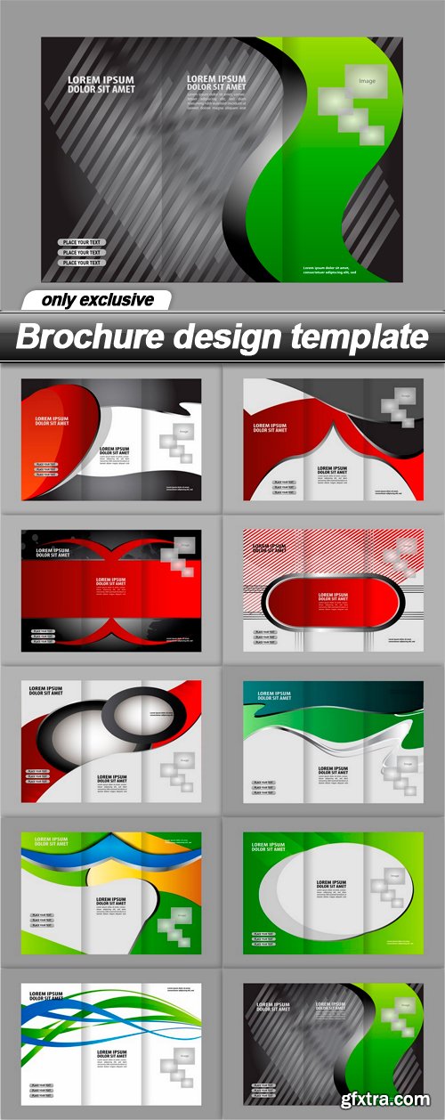 Brochure design template - 10 EPS