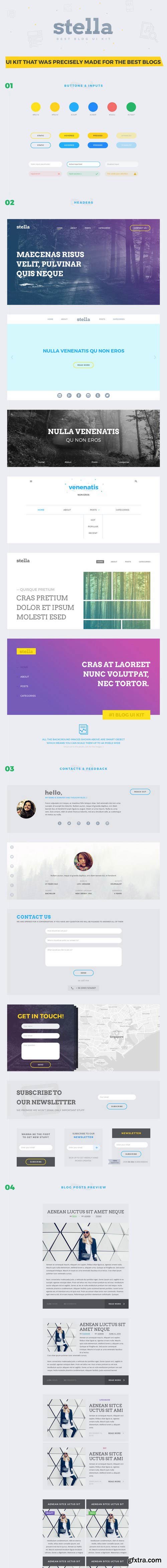 Stella Best Blog UI Kit