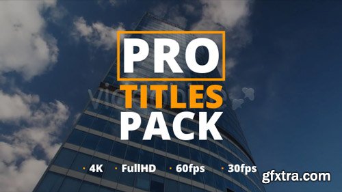 Videohive - Pro Titles Pack - 16962697