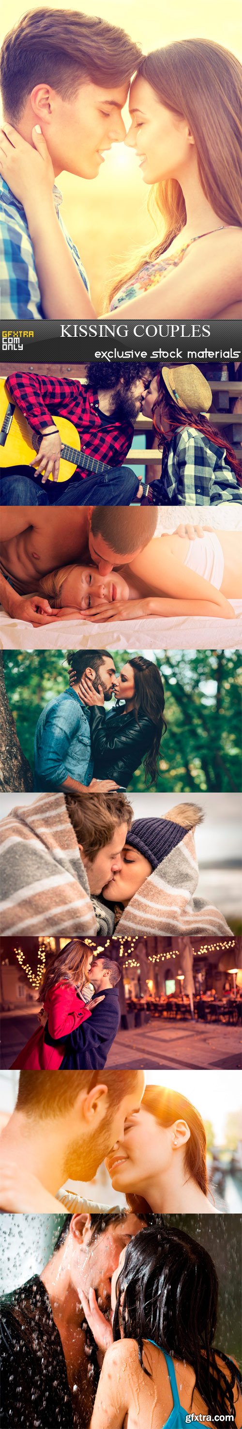 Kissing couples - 8 UHQ JPEG