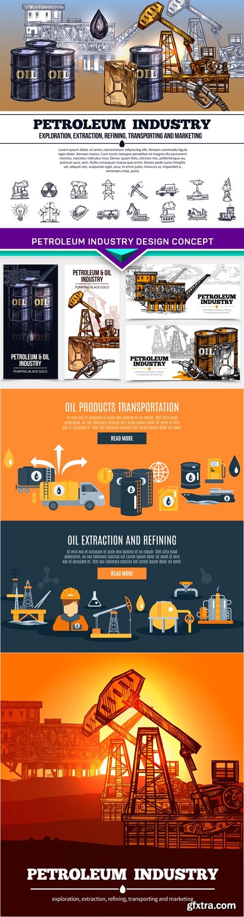 Petroleum industry design concept 5X EPS