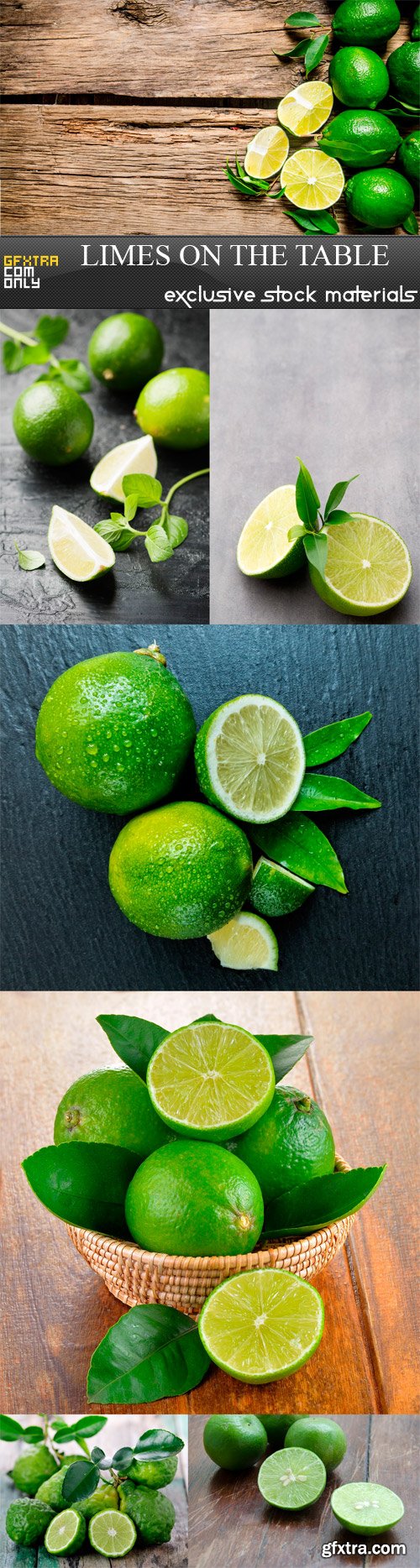 Green limes on the table - 7 UHQ JPEG