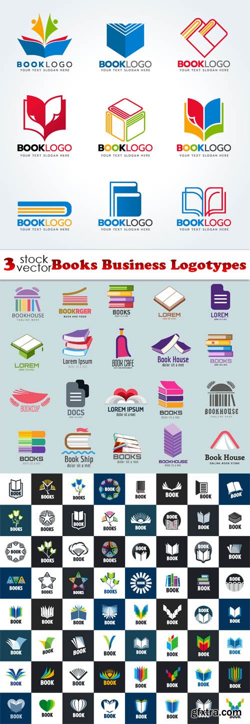 Vectors - Books Business Logotypes