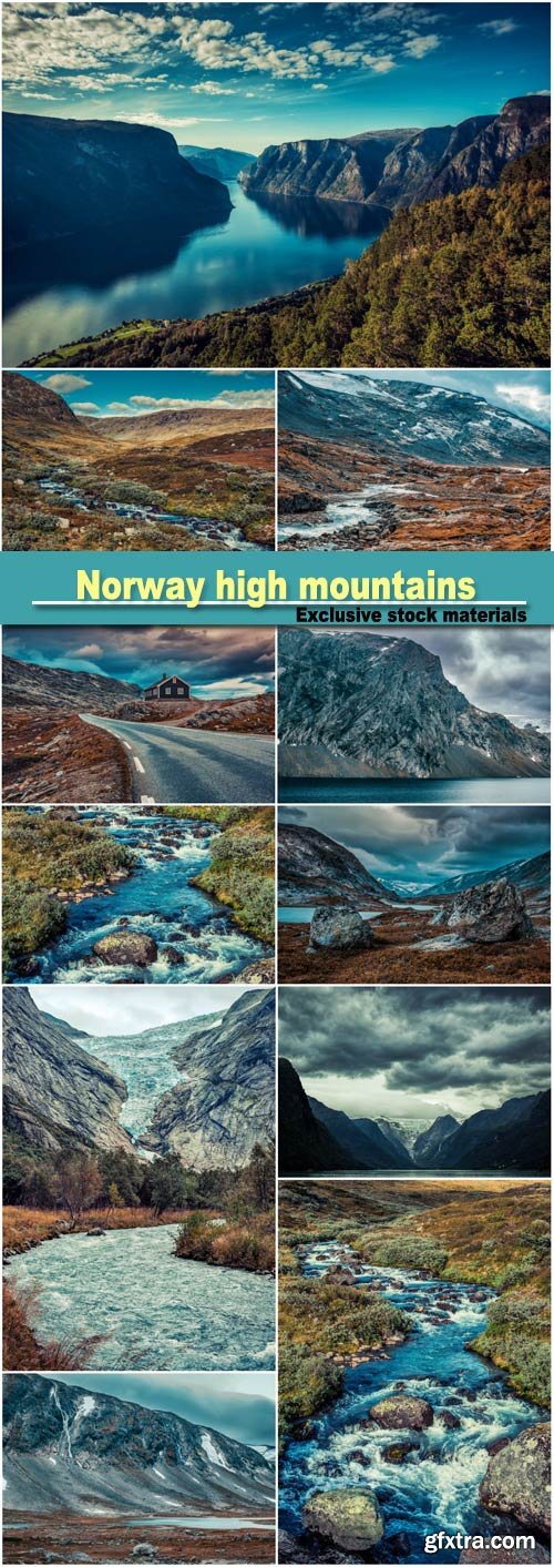 Norway high mountains landscape