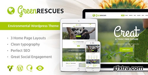 ThemeForest - Green Rescues v1.3 - Environment Protection Theme - 13623861