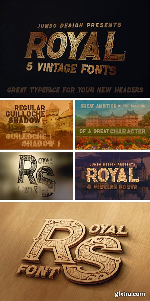 CM 808494 - Royal - Vintage Style Font