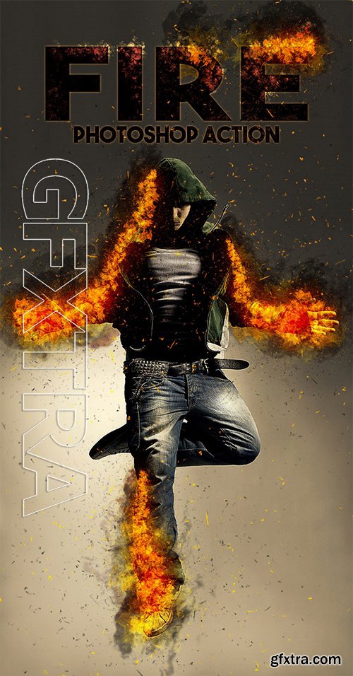 GraphicRiver - Fire Photoshop Action 17242101