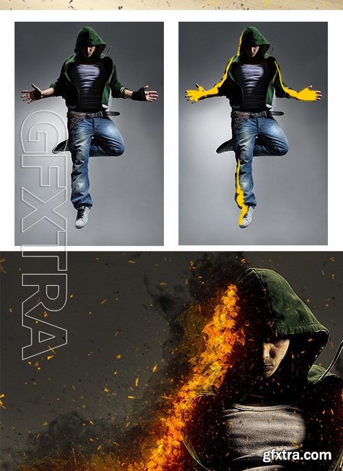 GraphicRiver - Fire Photoshop Action 17242101