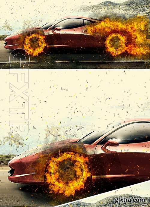 GraphicRiver - Fire Photoshop Action 17242101