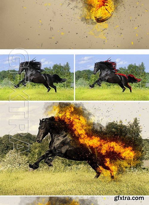 GraphicRiver - Fire Photoshop Action 17242101